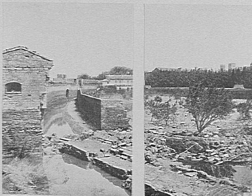 Effondrement des remparts de l'Oulle en 1856