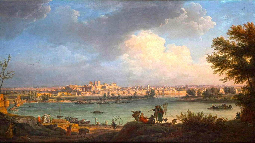 "Vue d’Avignon" de Claude-Joseph Vernet (1757)